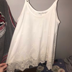 White spaghetti strap top